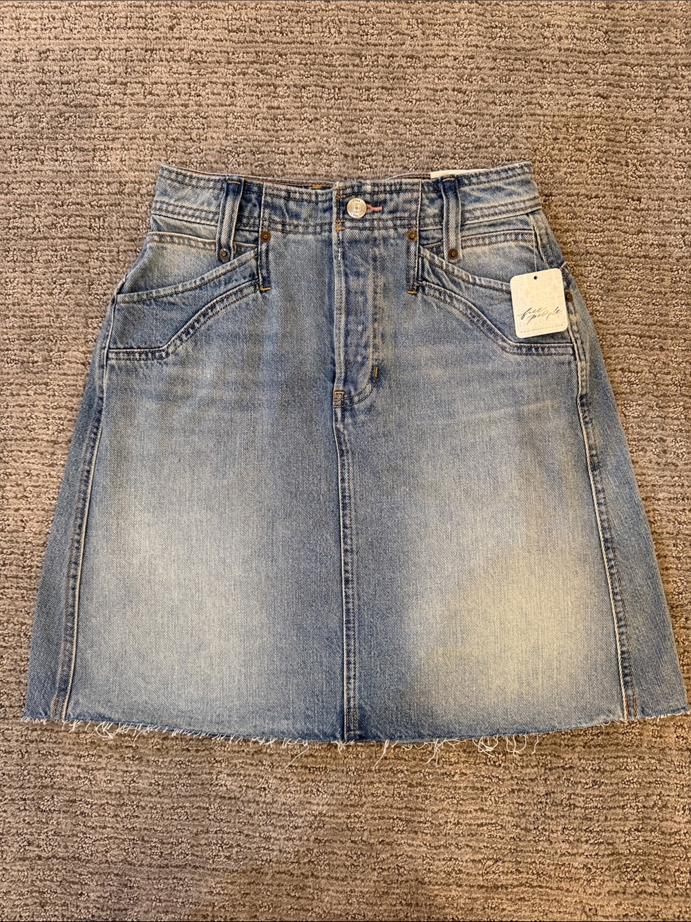 We The Free Suzy Denim Mini Skirt